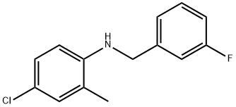 4-Chloro-N-(3-fluorobenzyl)-2-Methylaniline, 97% Struktur