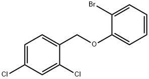 1-(2-bromophenoxymethyl)-2,4-dichlorobenzene Struktur