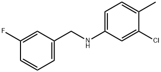 3-Chloro-N-(3-fluorobenzyl)-4-Methylaniline, 97% Struktur