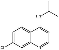 4-Quinolinamine, 7-chloro-N-(1-methylethyl)- Struktur