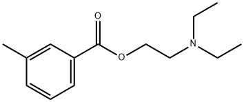 3-Methyl-benzoic acid, 2-diethylaminoethyl ester Struktur