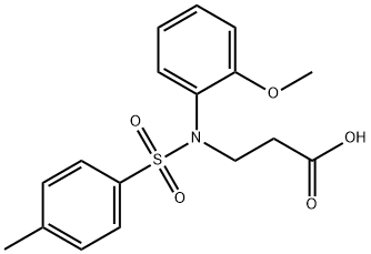 3-{(2-METHOXYPHENYL)[(4-METHYLPHENYL)SULFONYL]AMINO}PROPANOIC ACID Struktur