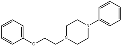 1-(2-phenoxyethyl)-4-phenyl-piperazine Struktur