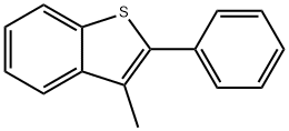 2-Phenyl-3-methyl-1-benzothiophene Struktur