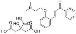 CHALCONE, 2-(2-DIMETHYLAMINOETHOXY)-, CITRATE Struktur