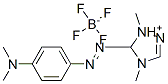 5-[[4-(dimethylamino)phenyl]azo]-1,4-dimethyl-1H-1,2,4-triazolium tetrafluoroborate(1-) Struktur