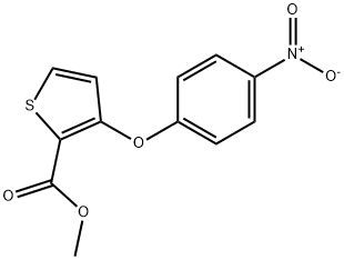 METHYL 3-(4-NITROPHENOXY)-2-THIOPHENECARBOXYLATE Struktur