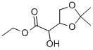 (2,2-DIMETHYL-[1,3]DIOXOLAN-4-YL)-HYDROXY-ACETIC ACID ETHYL ESTER Struktur