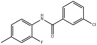 3-Chloro-N-(2-fluoro-4-Methylphenyl)benzaMide, 97% Struktur