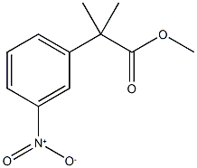 methyl 2-methyl-2-(3-nitrophenyl)propanoate Struktur