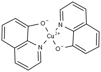 Copper quinolate Struktur