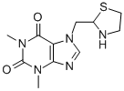 7-(1,3-thiazolidin-2-ylmethyl)theophylline Struktur