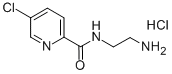 N-(2-Aminoethyl)-5-chlor-2-pyridincarboxamid-hydrochlorid Struktur