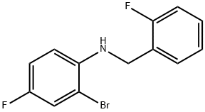 2-BroMo-4-fluoro-N-(2-fluorobenzyl)aniline, 97% Struktur