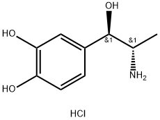 [R-(R*,S*)]-4-(2-amino-1-hydroxypropyl)pyrocatechol hydrochloride Struktur