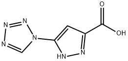 5-(1H-tetrazol-1-yl)-1H-pyrazole-3-carboxylic acid(SALTDATA: FREE) Struktur