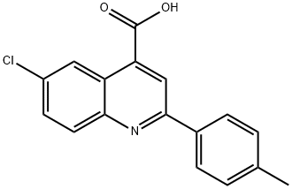 6-CHLORO-2-(4-METHYLPHENYL)QUINOLINE-4-CARBOXYLICACID Struktur