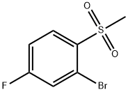 2-Bromo-4-fluoro-1-(methylsulfonyl)benzene Struktur