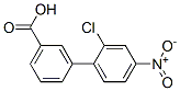 3-(2-Chloro-4-nitrophenyl)benzoic acid Struktur