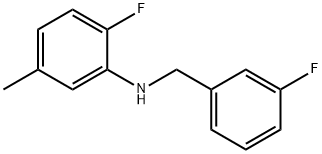 2-Fluoro-N-(3-fluorobenzyl)-5-Methylaniline, 97% Struktur