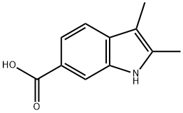 2,3-DIMETHYL-1H-INDOLE-6-CARBOXYLIC ACID Struktur