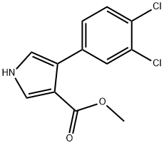 4-(3,4-DICHLOROPHENYL)-1H-PYRROLE-3-CARBOXYLICACIDMETHYLESTER Struktur