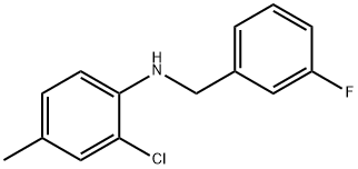 2-Chloro-N-(3-fluorobenzyl)-4-Methylaniline, 97% Struktur