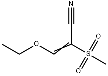 3-ethoxy-2-(methylsulfonyl)acrylonitrile Struktur