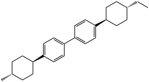 [trans(trans)]-1,1'-Biphenyl, 4-(4-ethylcyclohexyl)-4'-(4-methylcyclohexyl) Struktur