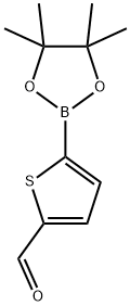 5-(4,4,5,5-tetraMethyl-1,3,2-dioxaborolan-2-yl)thiophene-2-carbaldehyde Struktur