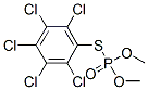 Thiophosphoric acid O,O-dimethyl S-(pentachlorophenyl) ester Struktur