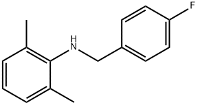 N-(4-Fluorobenzyl)-2,6-dimethylaniline Struktur