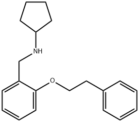 N-[2-(Phenethyloxy)benzyl]cyclopentanamine Struktur