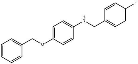 4-(Benzyloxy)-N-(4-fluorobenzyl)aniline Struktur