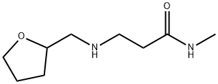 N-Methyl-3-[(tetrahydro-2-furanylmethyl)amino]-propanamide Struktur