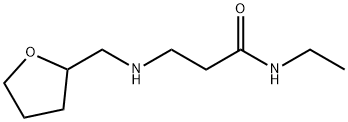 N-Ethyl-3-[(tetrahydro-2-furanylmethyl)amino]-propanamide Struktur