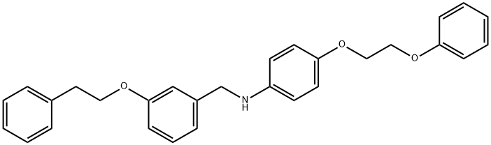 N-[3-(Phenethyloxy)benzyl]-4-(2-phenoxyethoxy)-aniline Struktur