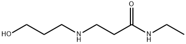 N-Ethyl-3-[(3-hydroxypropyl)amino]propanamide Struktur