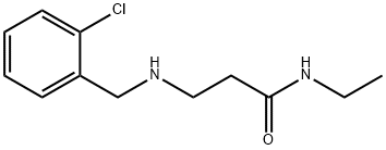 3-[(2-CHLOROBENZYL)AMINO]-N-ETHYLPROPANAMIDE Struktur