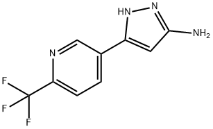 1H-Pyrazol-3-aMine, 5-[6-(trifluoroMethyl)-3-pyridinyl]- Struktur