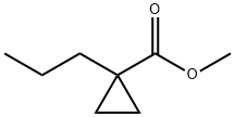 Cyclopropanecarboxylic acid, 1-propyl-, methyl ester (9CI) Struktur