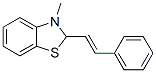 Benzothiazole, 2,3-dihydro-3-methyl-2-(2-phenylethenyl)-, (E)- (9CI) Struktur