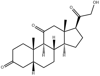 21-Hydroxy-5B-pregnane-3,11,20-trione Struktur