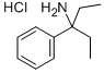 3-PHENYL-3-PENTYLAMINE HYDROCHLORIDE Struktur