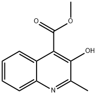 Methyl 3-hydroxy-2-methylquinoline-4-carboxylate Struktur