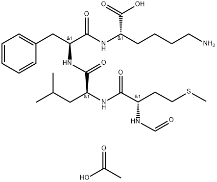 N-FORMYL-MET-LEU-PHE-LYS ACETATE SALT Struktur