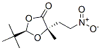 1,3-Dioxolan-4-one, 2-(1,1-dimethylethyl)-5-methyl-5-(2-nitroethyl)-,  (2R-trans)- Struktur