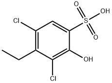 3,5-DICHLORO-4-ETHYL-2-HYDROXYBENZENESULFONIC ACID Struktur