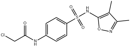 acetamide, 2-chloro-N-[4-[[(3,4-dimethyl-5-isoxazolyl)amin Struktur