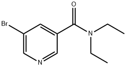 5-BROMO-N,N-DIETHYL-3-PYRIDINECARBOXAMIDE Struktur